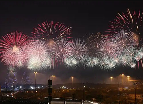 隆化县焰火晚会